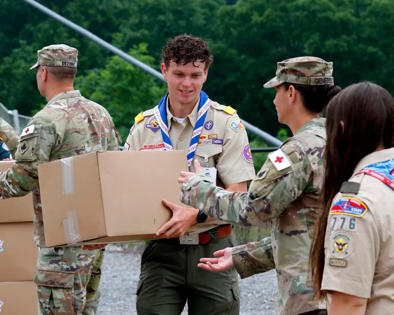 National Jamboree rolls on in Fayette County, includes Navy experience for scouts