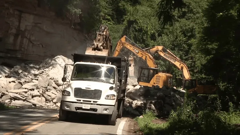 W.Va. Route 3 in Raleigh County buried by tons of rock, forcing detours for residents
