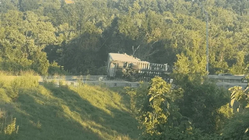 Man injured in accident involving tractor-trailer