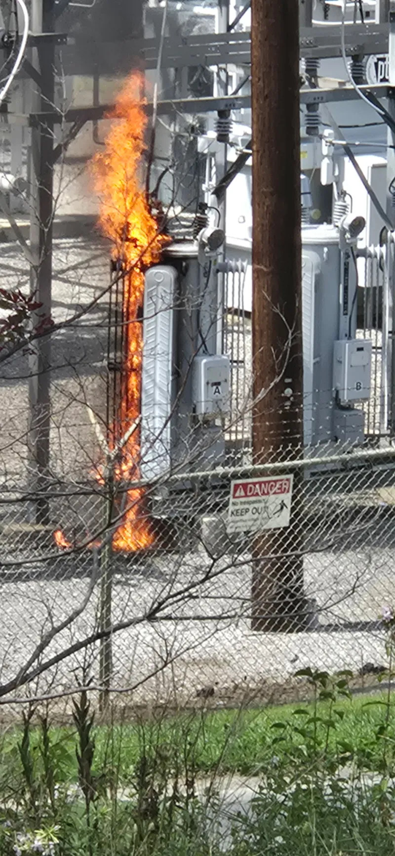 Transformer fire that cut downtown power due to regulator