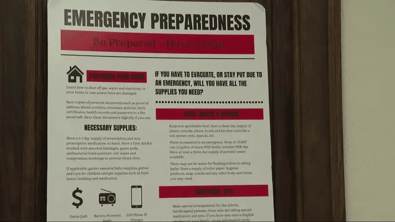 Emergency officials urge residents to prepare ahead of potential flash flooding