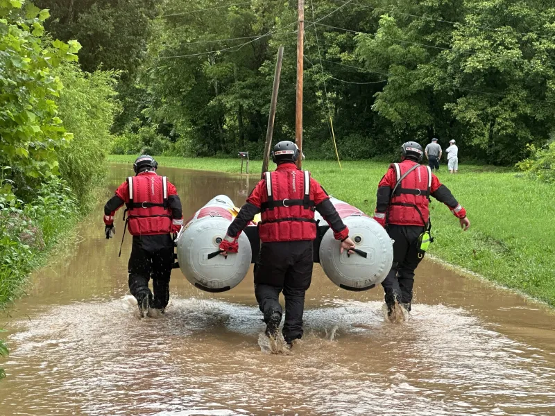 High water in low-lying from Tuesday's heavy rain