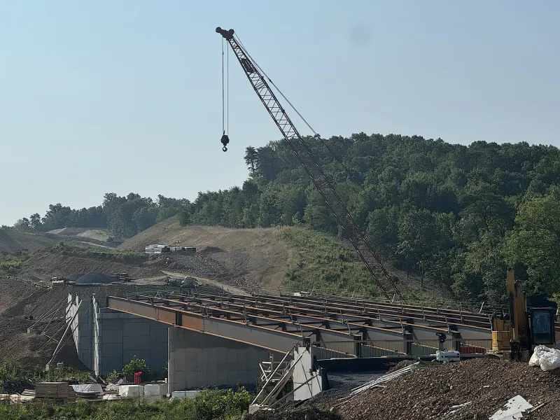 Settling in the steel on the northern bypass
