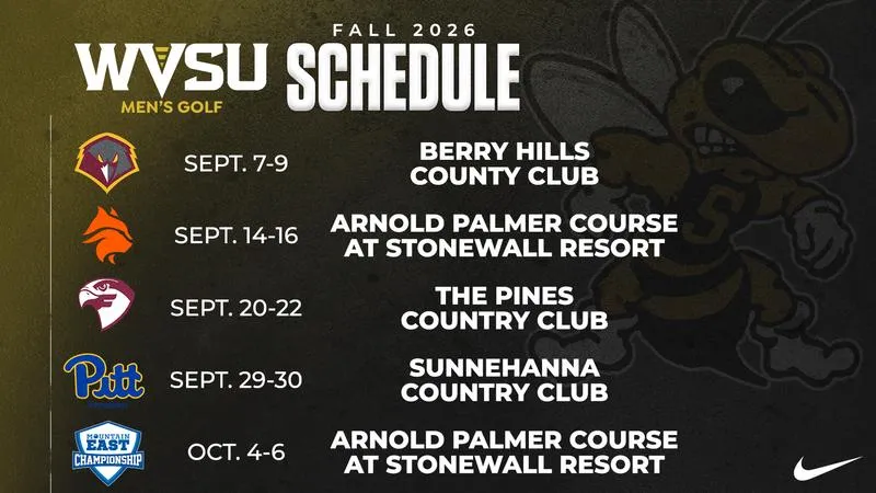 WVSU Golf releases fall 2026 schedule
