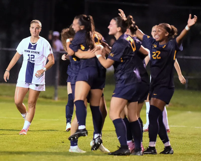 No. 22 WVU women's soccer beats No. 23 Penn State for the 1st time since 2017