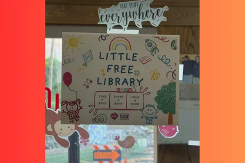 WIC Opens Little Free Public Library on Main Street