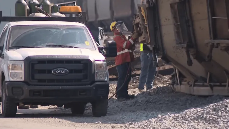Decomposing grain from South Charleston derailment blamed for odor, flies near tracks