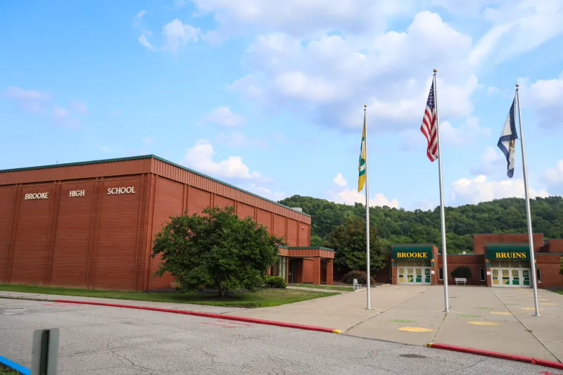 Brooke County sheriff says hidden cams at Brooke High School looked like ink pens; principal in custody