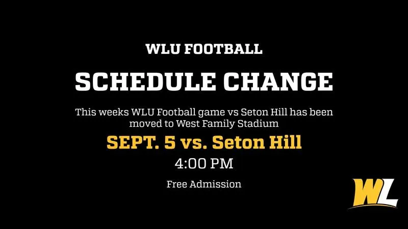 Seton Hill--West Liberty Football Game Relocated to West Family Stadium