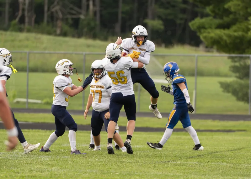 Indians make a 41-12 statement win and give Coach Watts' first career victory