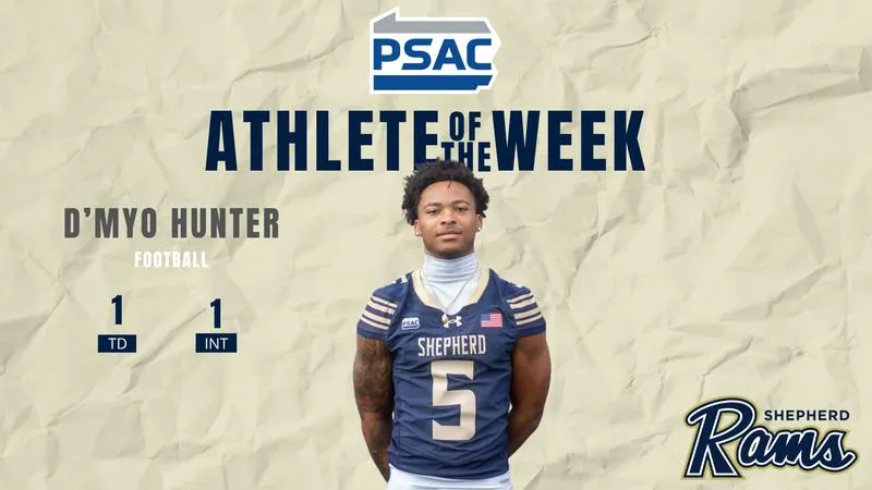 Hunter Named PSAC East Special Teams Athlete of the Week