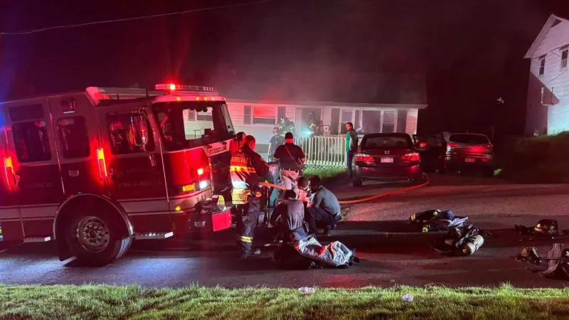 Firefighter treated for electrical shock after Friday night structure fire in Hurricane