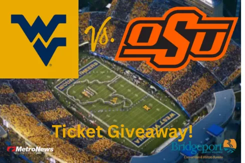 Win WVU vs. Oklahoma State Tickets, Courtesy of Greater Bridgeport CVB and MetroNews