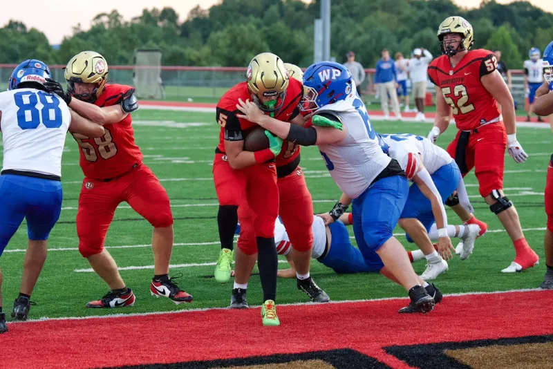 No. 1 University off to first 4-0 start since 2021 with 66-0 victory over No. 7 Wheeling Park