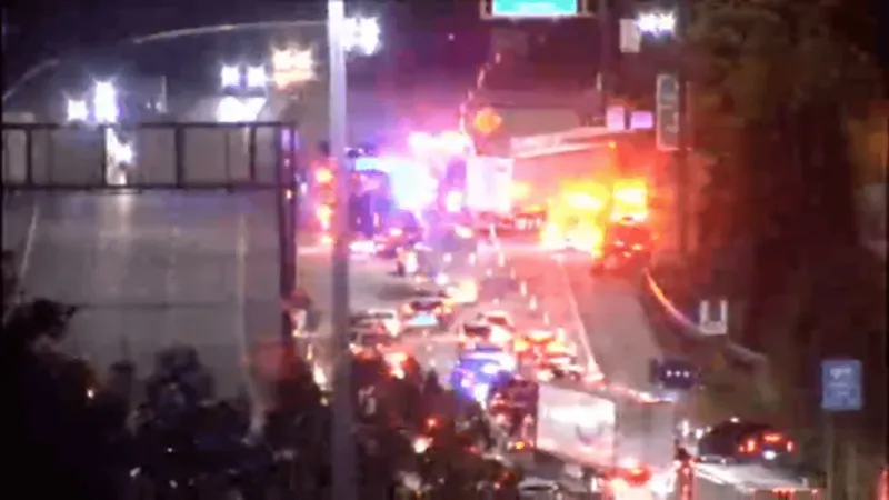 Eastbound lanes of Interstate 64 shut down in South Charleston after multi-vehicle crash