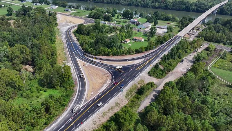 New intersection opens near Buffalo Bridge