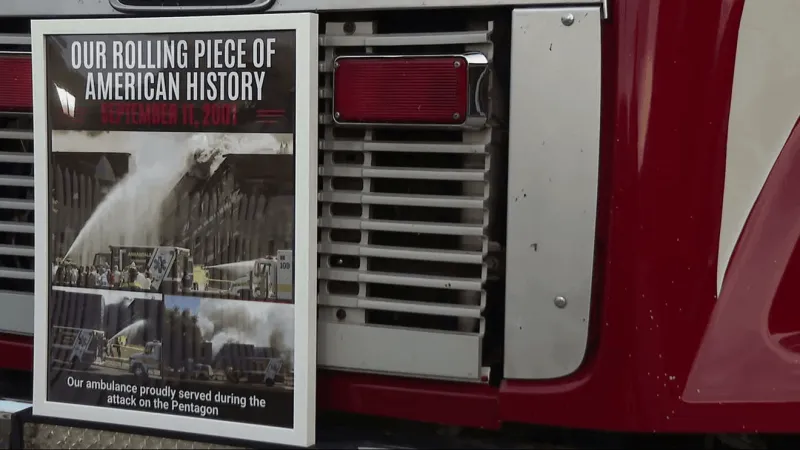 Couple links their traveling ambulance to Annandale VFD response at the Pentagon on 9/11