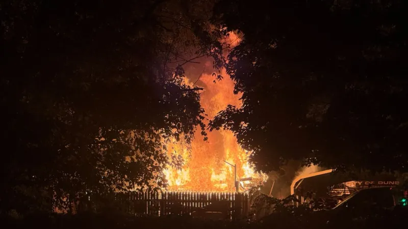 Crews respond to structure fire in Dunbar early Tuesday