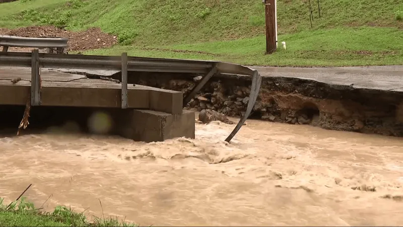 Wednesday flash flooding in Morrisvale area of Boone County tears out roads, floods homes