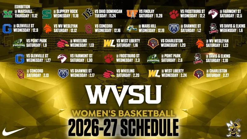 WVSU announces 2026-27 women's basketball schedule