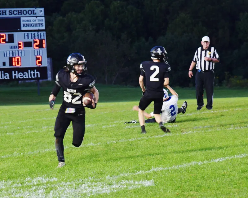 Preston earns first win of 2026 over East Fairmont, 21-7
