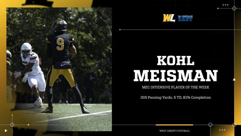 Meisman Named MEC Offensive Player of the Week