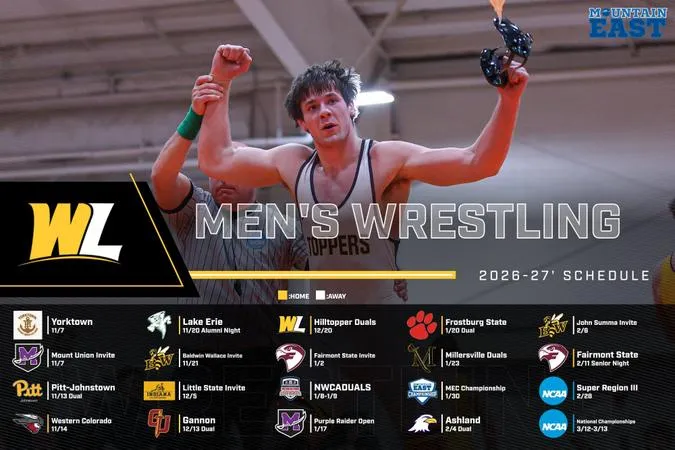 Hilltoppers Unveil 2026-27 Men's Wrestling Schedule