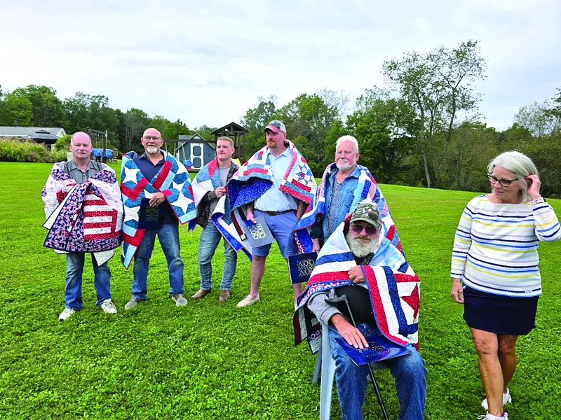 Quilts presented to six local veterans