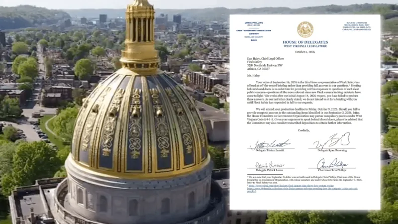 West Virginia lawmakers give Flock Safety days to answer questions, concerns