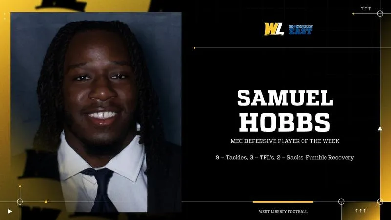 Hobbs Earns MEC Defensive Player of the Week Honors