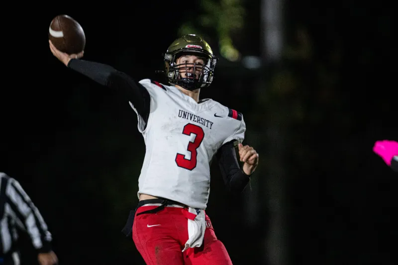 Helbig throws for three scores, No. 3 UHS rolls past Jefferson