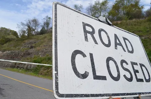 Harrison County Roadway Temporarily Closed Today