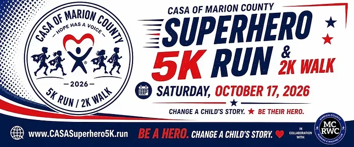 Heroes make note: No cape necessary for Marion CASA 5K Run and 2K Walk