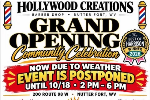 Hollywood Creations Barber Shop Grand Opening Rescheduled for Sunday
