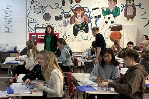 Math, Hands-On: Bridgeport High Students Light Up for Special Presentation