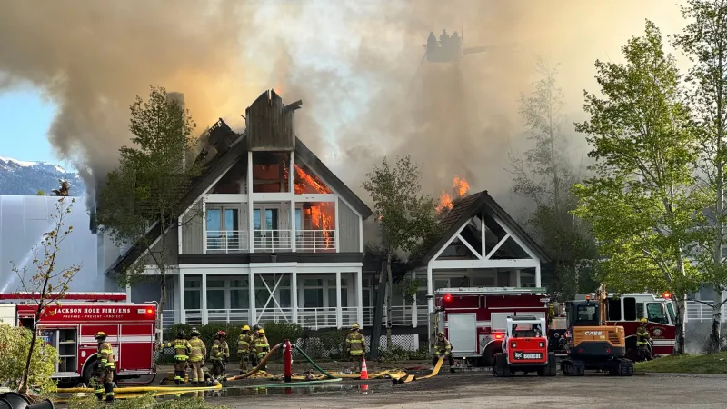 Updated: Teton Pines structure fire injures 1 firefighter