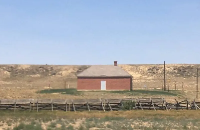 What Are Those Weird Brick Buildings Along I-80 Wyoming?