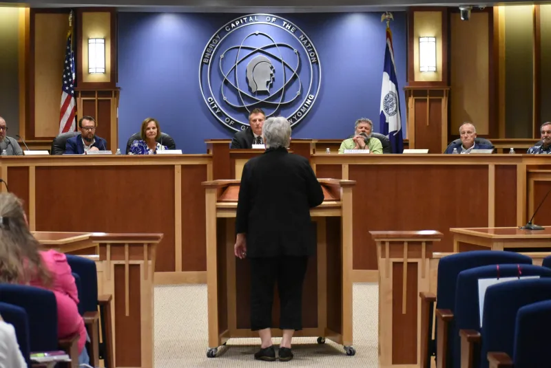 Public comment during Gillette City Council meeting covers transparency, spending, development, funding