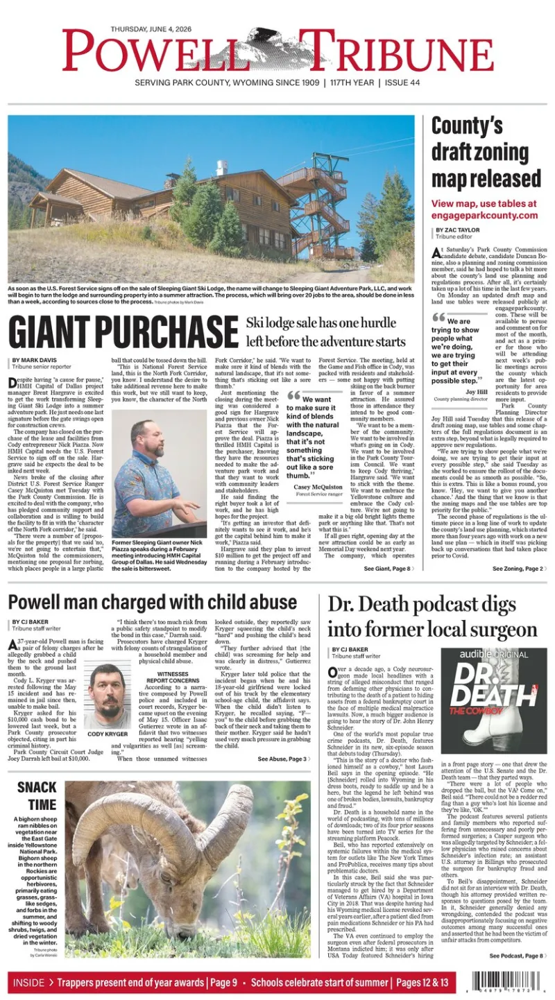 Powell Tribune June 4, 2026