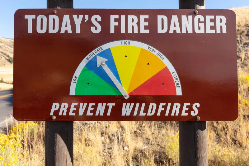 Local fire danger boosted to "moderate"