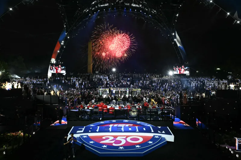 Trump celebrates 80th birthday with an Iran deal and UFC cage fights at the White House