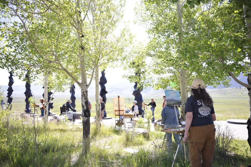 SNAPPED: Sun shines on Plein Air Fest artists, observers