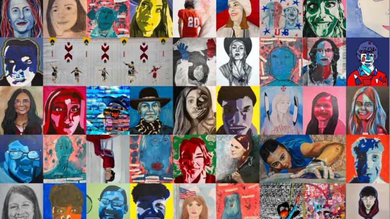 250 Portraits self-portrait exhibition now on display throughout downtown Jackson