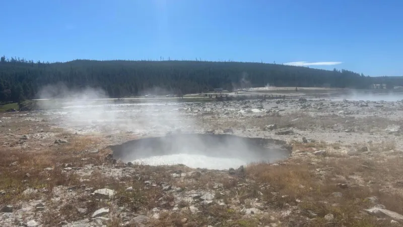 Hydrothermal activity in Yellowstone's Biscuit Basin forms new pool, vents