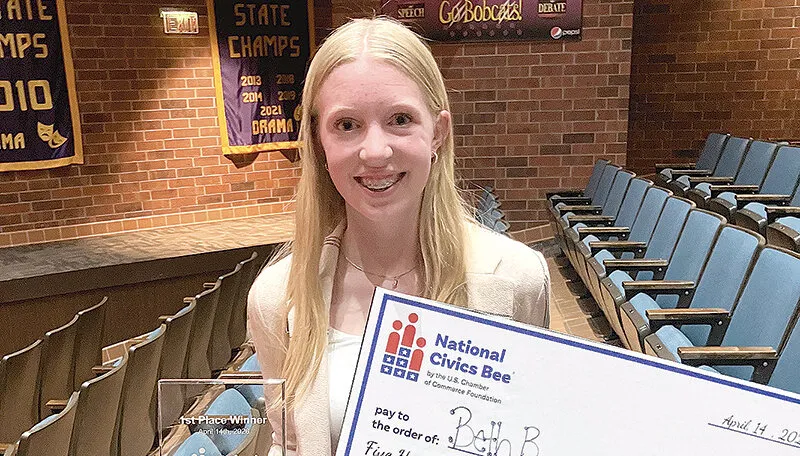 Student's pitch for less screen time wins local civics competition