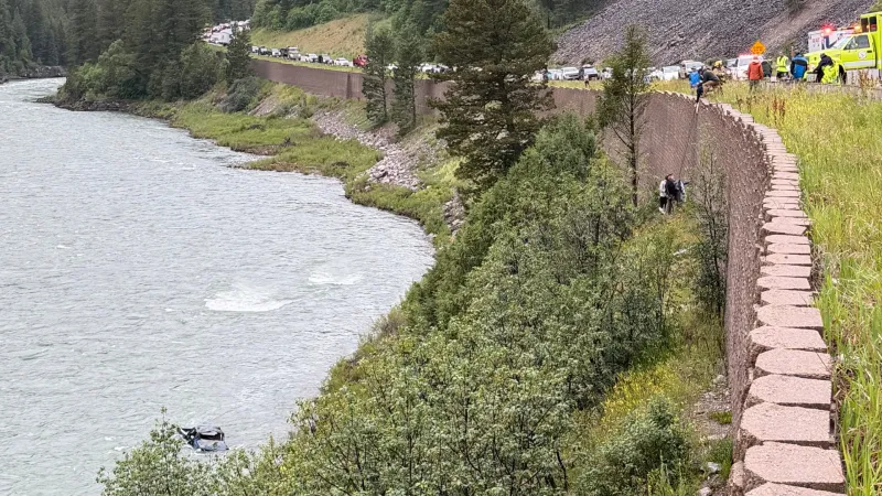 Heads up: Rescue operation in Snake River Canyon underway; traffic slow