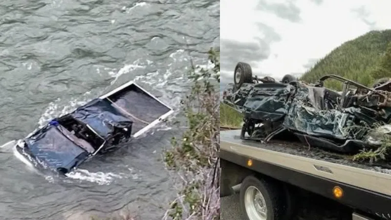 Driver escapes serious injury after vehicle crashes into Snake River