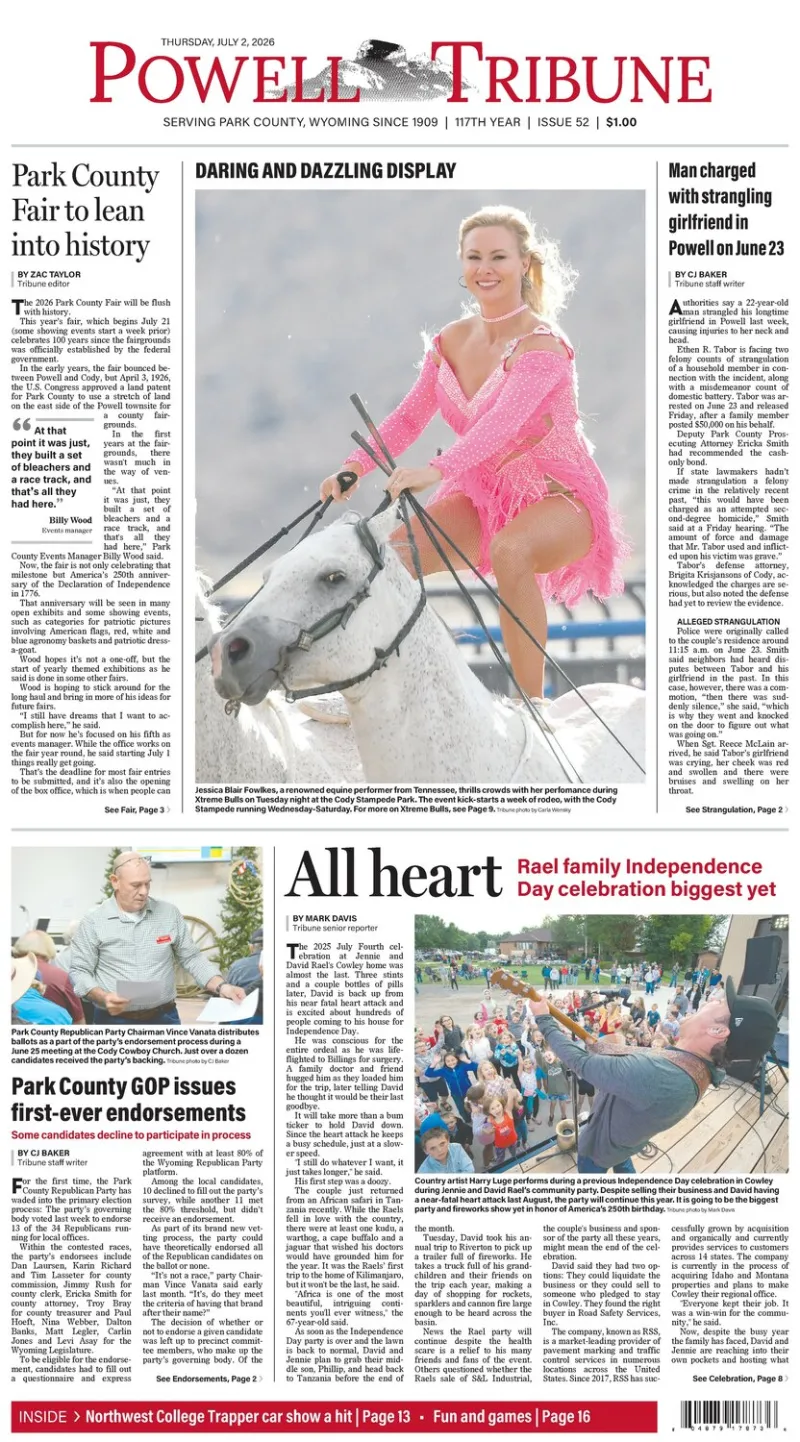 Powell Tribune July 2, 2026