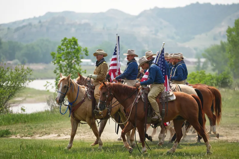 Trump visits newly built Theodore Roosevelt Presidential Library in North Dakota's Badlands