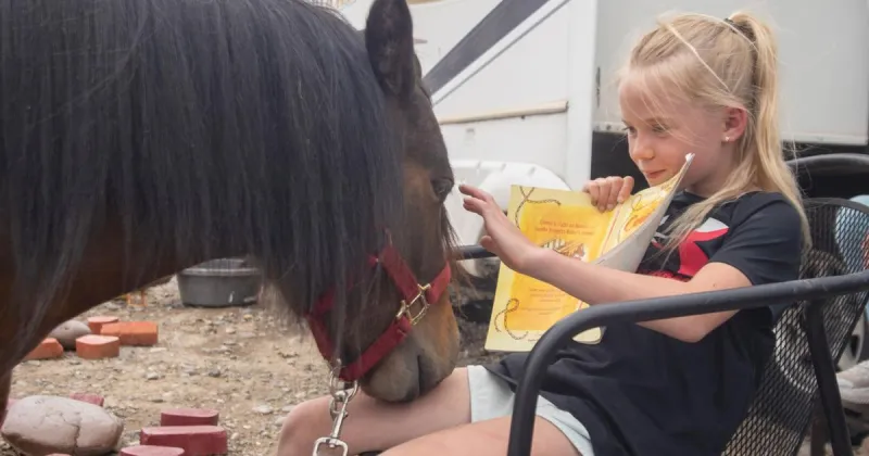 In Big Horn County, horses help with summer reading